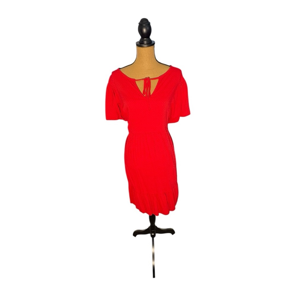 Knox Rose Red Babydoll Dress XXL Tiered Ruffle Coquette Romantic Boho